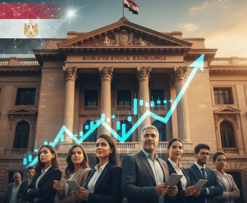 البورصة المصرية تتربع على عرش الأسواق العربية بقفزة تاريخية في قيمتها السوقية